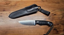 JARS Norka - Outdoor Messer Black G10 Leder