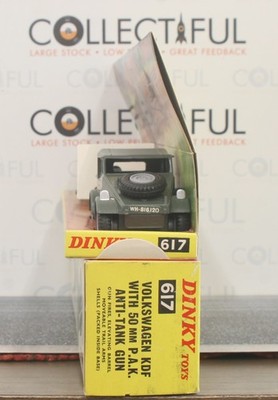 DINKY TOYS #617 - VOLKSWAGEN KDF W/ 50MM P.A.K. ANTI-TANK GUN