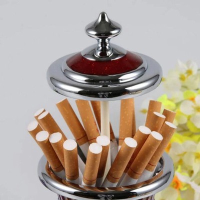 Automatic Metal Cigarette Box Pop Up Dispenser Table cigar holder 20 Cigarettes