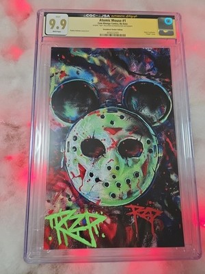 Atomic Mouse #1 CGC 9.9 Signed RZP Pelletier Steamboat Slasher Virgin Edition 