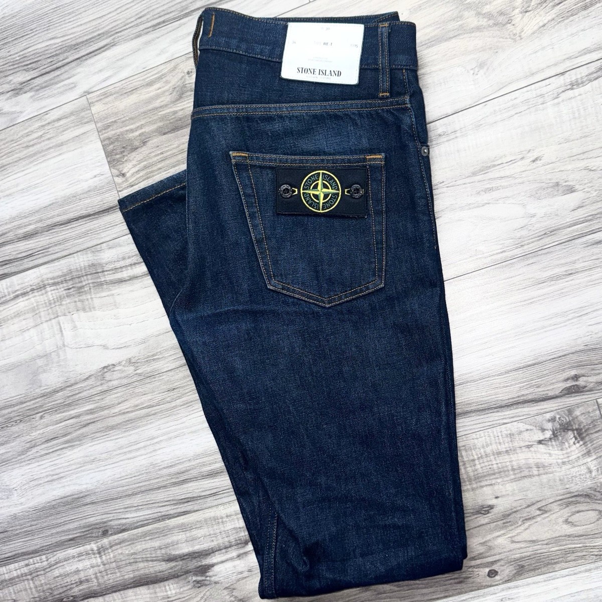 Stone Island Denim Jeans Trousers Men 30W 32L Regular Tapered Fit 