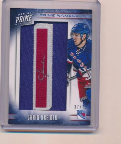 2012-13 PRIME NAMESAKES AUTOGRAPH  CHRIS KREIDER #7 37/75
