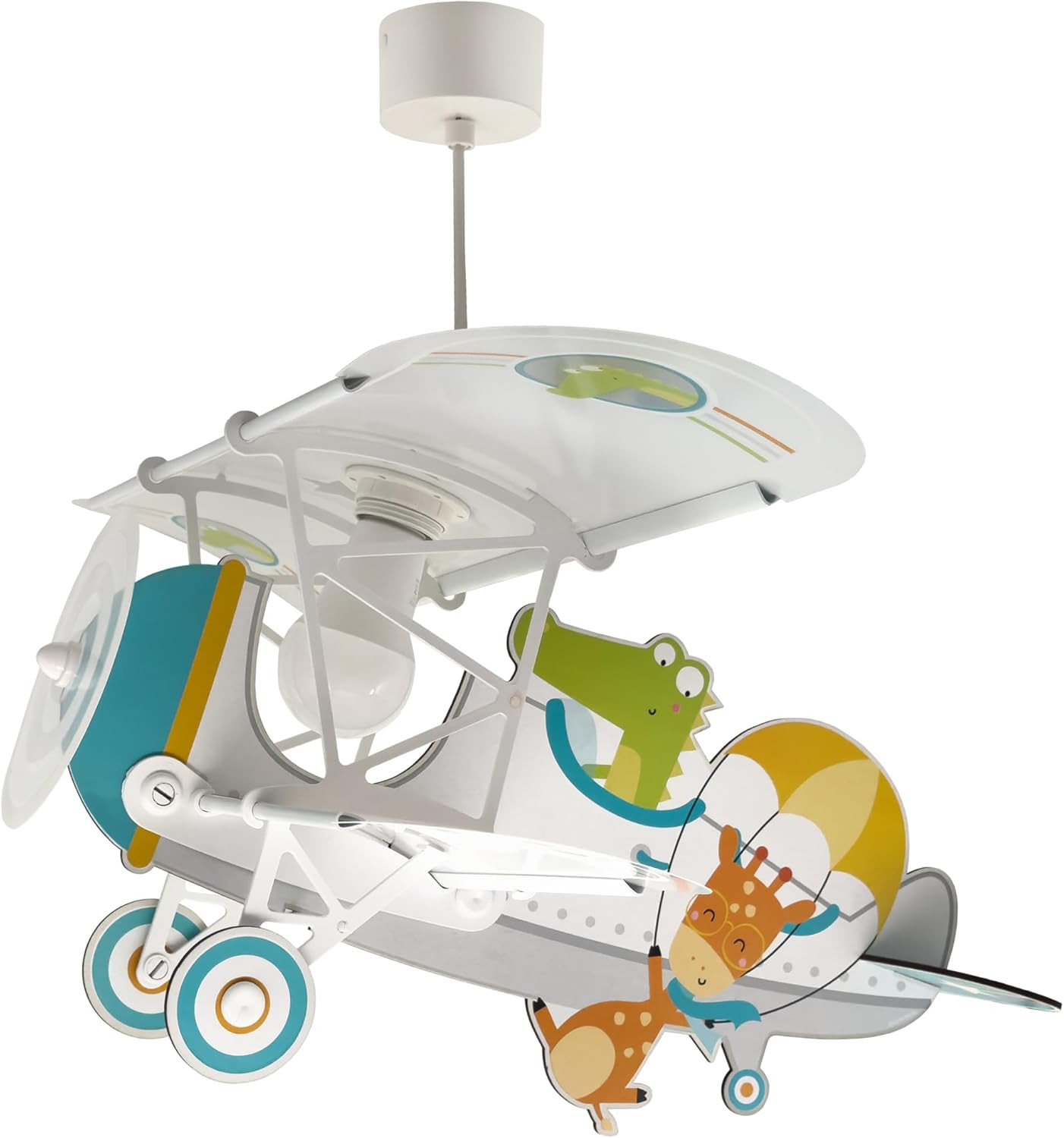 Lampadario Bambini Aereo e Animali: Illuminazione Creativa per la Camera
