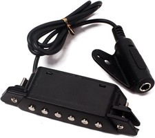 Tonabnehmer für Akustikgitarre, Magnetischer Pickup, Schwarzer Tonabnehmer