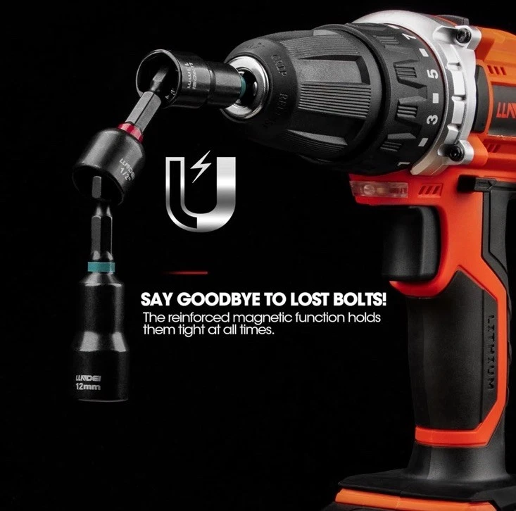 LLNDEI 55 Piece Set Magnetic Nut Driver Impact Set With Carry Case - New - Image 3 of 4