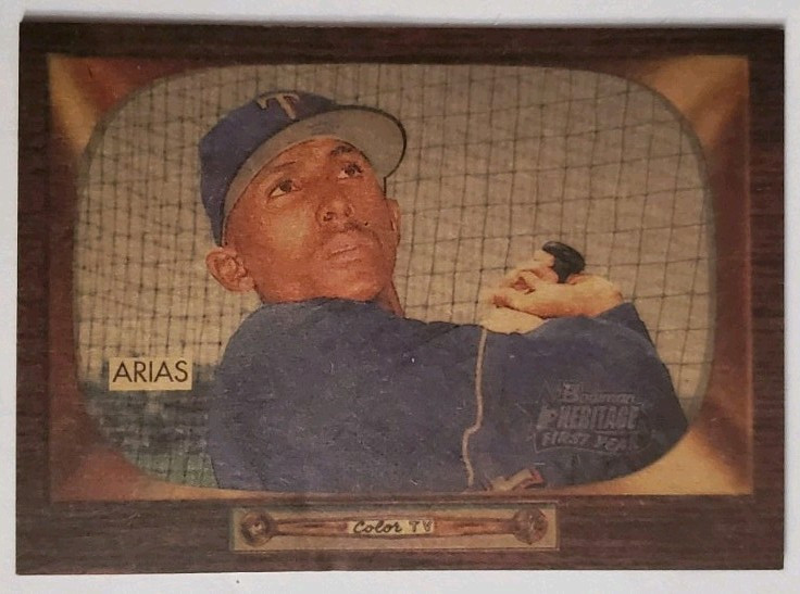 2004 Bowman Heritage 9/25 Joaquin Arias Mahogany Rookie #329