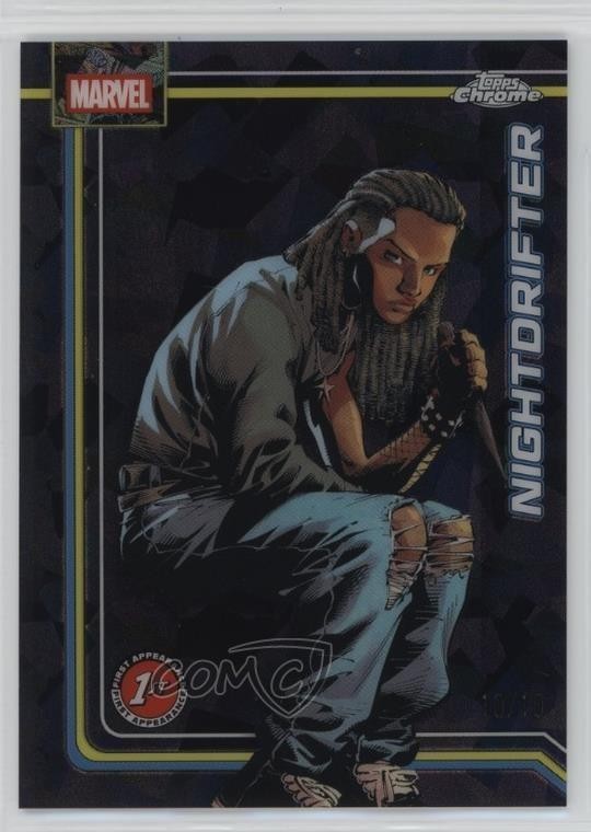 2026 Topps Chrome Marvel Comics Sapphire Black /10 Nightdrifter #088 16lb