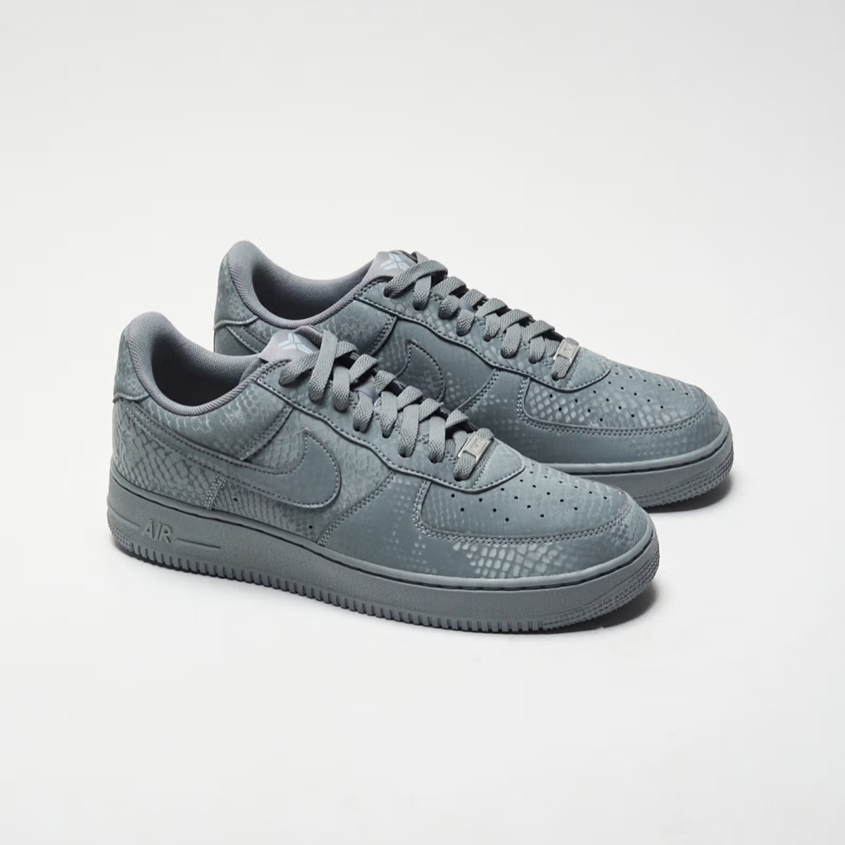 Nike Kobe Air Force 1 Low Cool Grey Wolf Grey IB0018-004 Mens New 