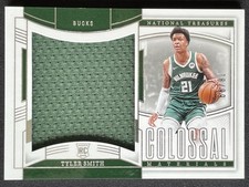Tyler Smith 2024-25 Panini National Treasures Colossal Materials RC /99 #CRM-SMI