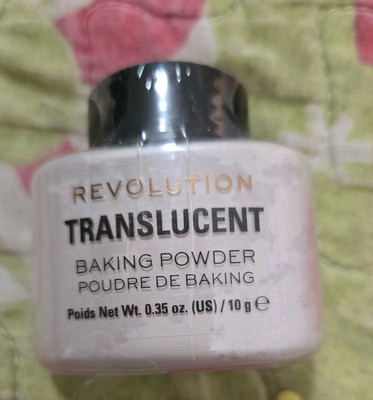 New Sealed Revolution Beauty Translucent Baking Powder 0.35 oz 