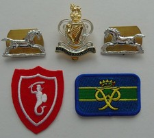 Queens Royal Hussars - Cap Collar Arm Badges - QRH TRF - British Army