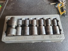 Snap On 8 Piece 12 Drive Metric Shallow Impact Swivel Socket Set 307iplmy 22mm