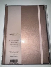 Russell+Hazel Lined Journal Casebound Cover 200 Pages 5 9/10"x8 1/3" Rose Color