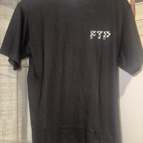 FTP Checkered Logo Tee Black (From Vans Drop) Men’s SIZE Medium - Picture 3 of 8