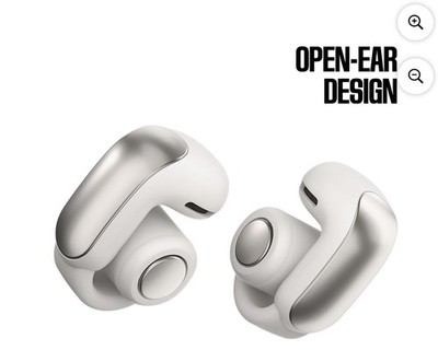 Bose Ultra Open Earbuds - True Wireless Bluetooth - White Smoke - Opened Box