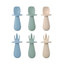6 PCS Baby Spoons Self Feeding 6 Months Silicone Led Weaning First Stage