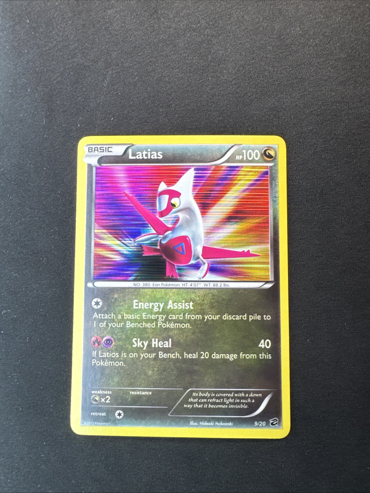 Latias 9/20 Dragon Vault Holo Pokemon MJ
