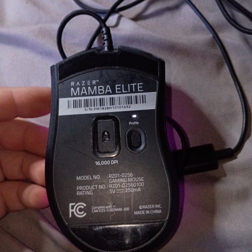 Razer Mamba Elite RZ01-0256 Wired Gaming Mouse Tested Works Great - Picture 5 of 5