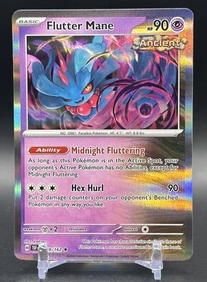 Flutter Mane 78/162 Rare Holo Temporal Forces Pokemon