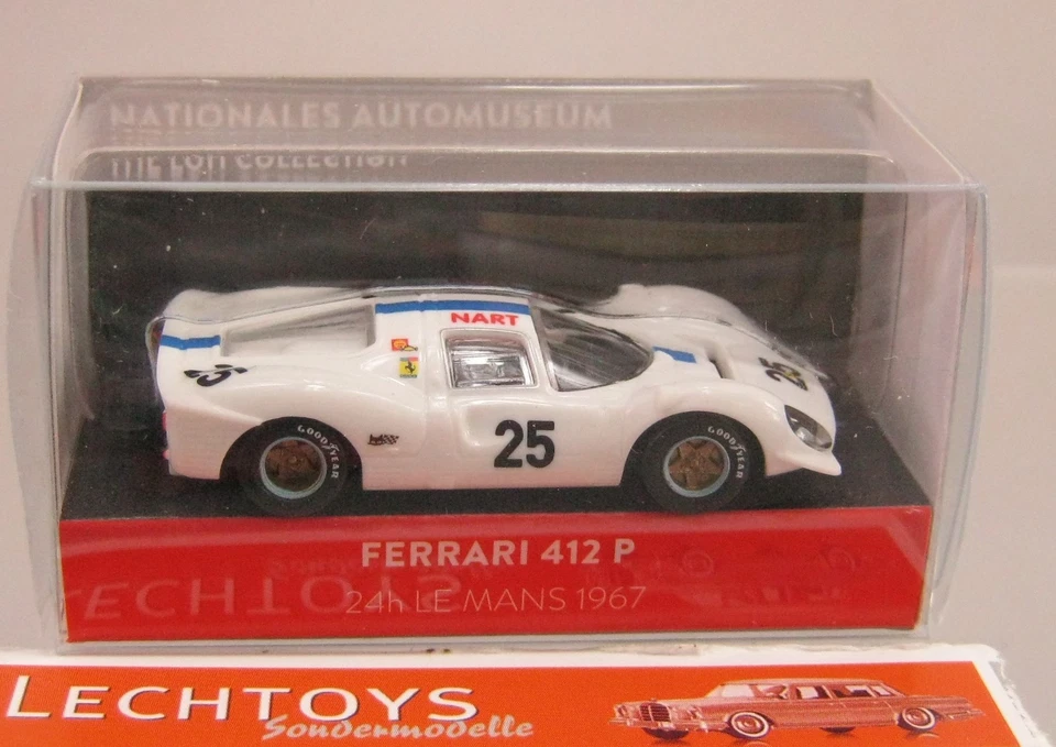 Wiking 1:87, Ferrari 412 P, weiß, 24h Le Mans 1967, Loh Collection Sondermodell