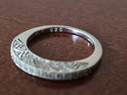 Diamond Wedding or Stack Band Sterling Silver 925 Vintage Milgrain Sz 7 — photo 9