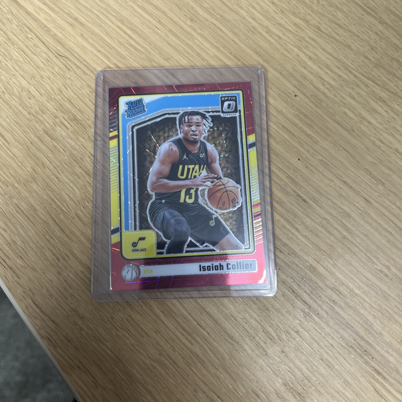 2024-25 Donruss Optic Isaiah Collier Red Velocity Rated Rookie 191/299 No. 295