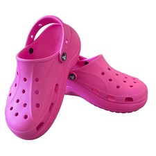 NWOT Women's Crocs "Baya Platform Clog" in Hot Pink Barbie Size 7 Style  208186