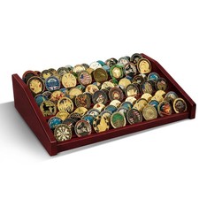 12 Rows Military Challenge Coin Holder Display Case Holds 90100 Coins, Solid ...