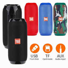 Bluetooth Wireless Speaker Portable Waterproof Stereo Bass Sound USB TF FM Radio