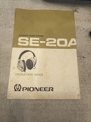 Pioneer SE-20A Over-Ear Stereo Headphones With Original Case | eBay