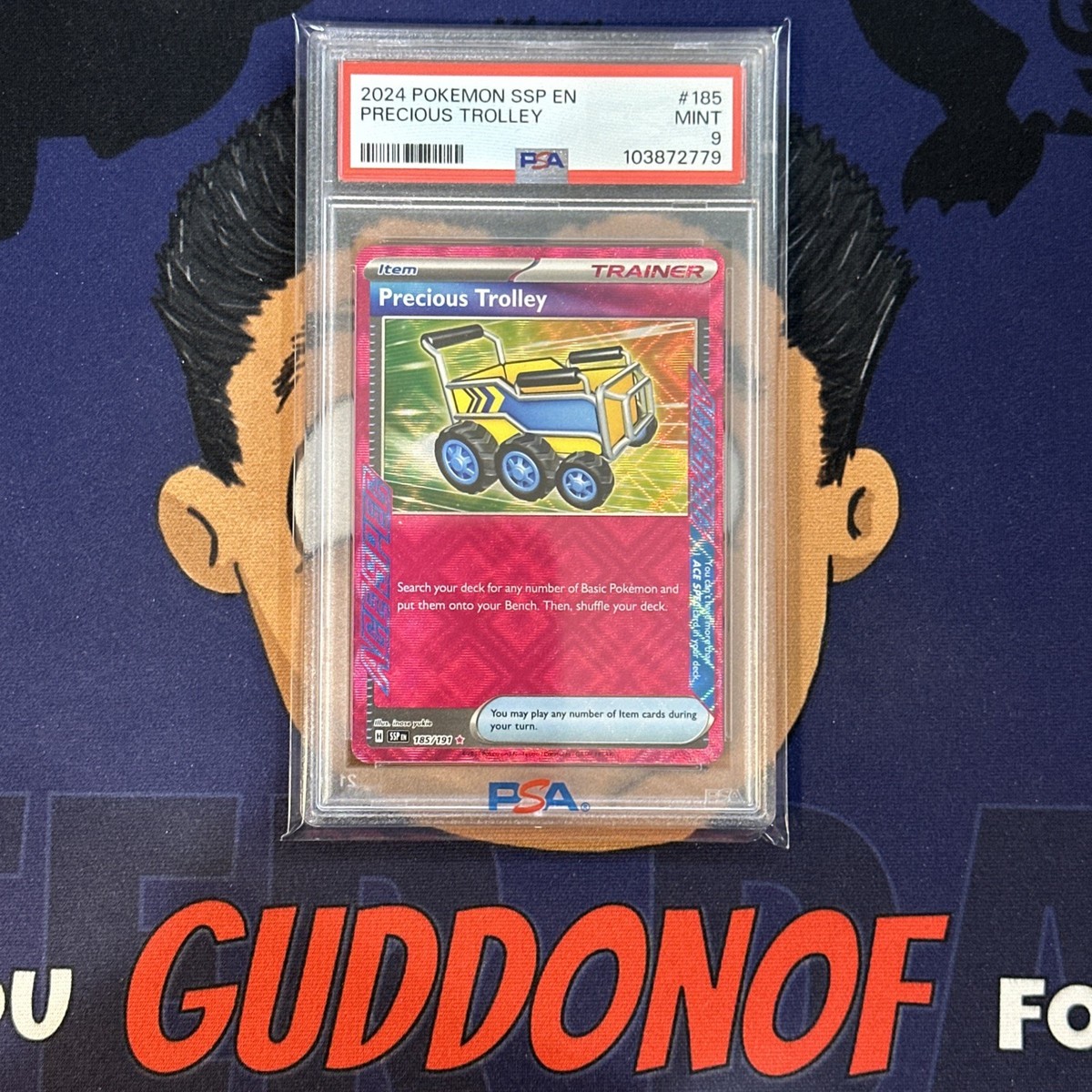 PSA 9 MINT 2024 Pokemon Surging Sparks PRECIOUS TROLLEY #185 | eBay