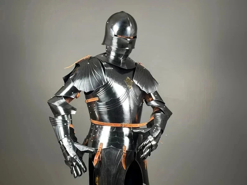 German Gothic Armor Suit | Medieval Knight Armor Suit | Half Body Armor Suit