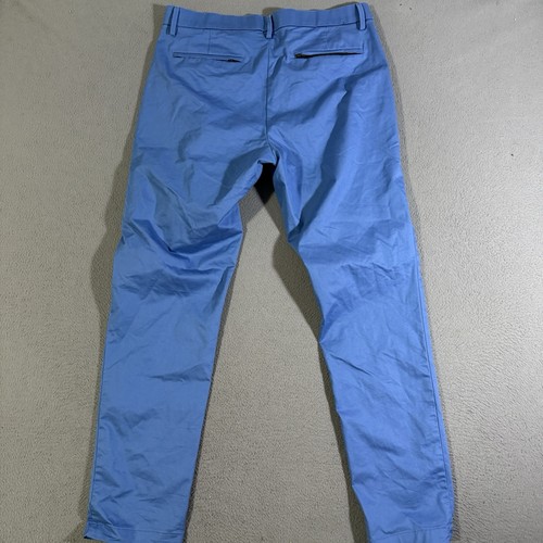 Men's Banana Republic BR Sport Performance Chino Sky Blue Size 34x32 Golf Casual - Picture 4 of 6