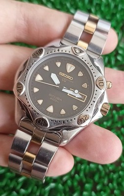 時計 SEIKO KINETIC DIVER 150m 5M23 NICE SEIKO AUTO QUARTZ KINETIC 5M23-7A00 STARFISH SCUBA 200M. GENT