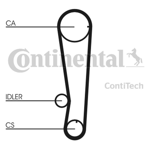 Continental Ctam Zahnriemen CT715 FüR Mitsubishi Colt Lancer Pony Lantra Slc 1 2-image
