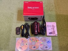 Canon iVIS HF M41 Red HD Camcorder Video Camera VIXIA HF M41 w/Box