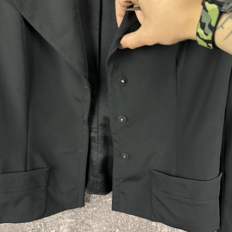 Prada button blazer jacket size 48 luxury old money black - Image 4 of 4