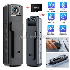 HD Mini Police Body Camera 1080P Video Audio Recorder Pocket Night Vision Cam US