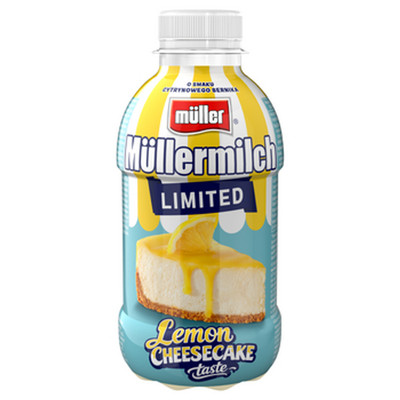 4025500306533 Napój mleczny Mullermilch limitowana edycja Lemon Cheesecake 400g 