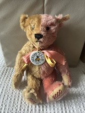 Steiff Club Edition 1999 Millennium Teddy Bear COA Box 420184 porcelain pendant