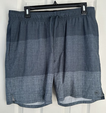 Travis Mathew Coastview Board Shorts Blue Nights Men's Size Large 7" Inseam
