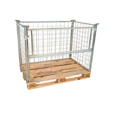 Gitteraufsatzrahmen verzinkt 1000 mm Nutzhöhe - 800x1200 - Europalette Gitterbox