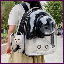 Pet Cat Carrying Bag Space Pet Backpacks Breathable Portable Transparent