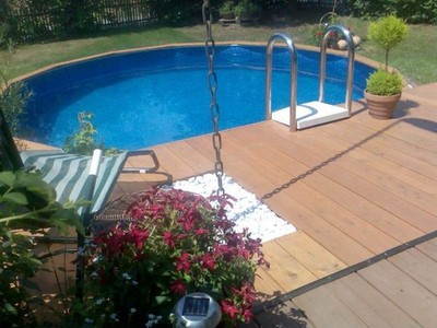Stahlwandpool IBIZA Ø5,00×1,50 m   Premium 0,80 mm, blaue Folie, Skimmer Set