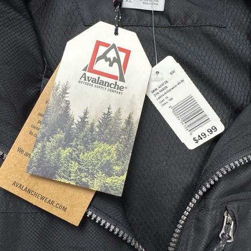 Avalanche Women’s Light Jacket Black Packable Hood NWT MSRP $50 Size XL - Picture 2 of 8