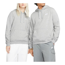 Nike Sportswear Club Fleece Women's Pullover Hoodie DK GREY HEATHER/WHITE