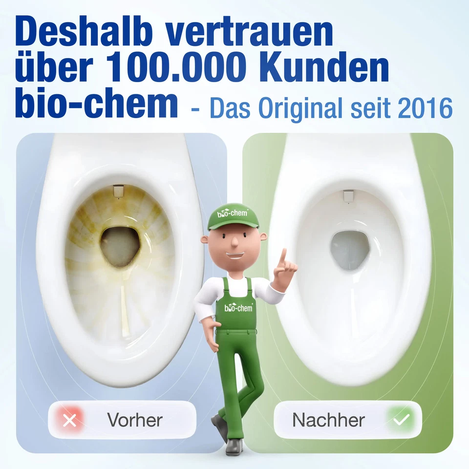 bio-chem Urinsteinentferner EXTRA STARK 2x 1L WC-Reiniger gegen Urinstein & Kalk - Bild 3 von 4