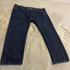 Levi’s 502 Jeans Men 48x32 Blue Bootcut Denim High Rise Western Rodeo (44x29)