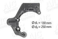 AIC Spritzblech, Bremsscheibe Vorderachse Links U.A. FüR Seat, VW