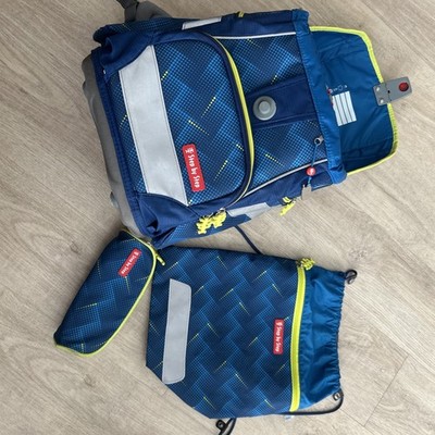 Step by Step Schulranzen-Set 2IN1 Plus Hero Tom 3-teilig,blau, Polizei-Design